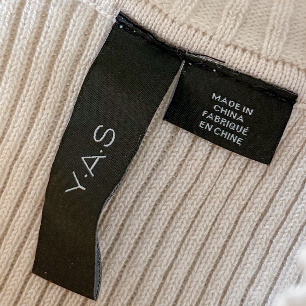 ASOS Yas Ribbed Shoulder Cut Out Sweater - Picture 6 of 8